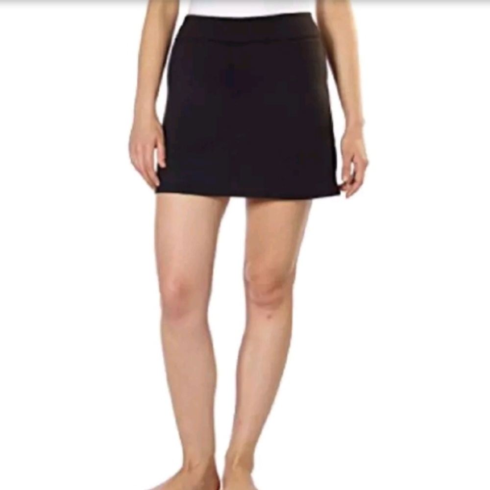 Black athletic wear skort
